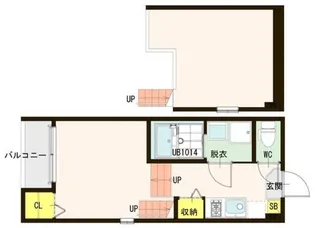 ハーモニーテラス八軒小路【1階】の間取り