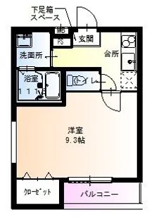 フジパレス駒川中野III番館【2階】の間取り