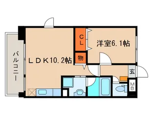 名藤ビル【6階】の間取り