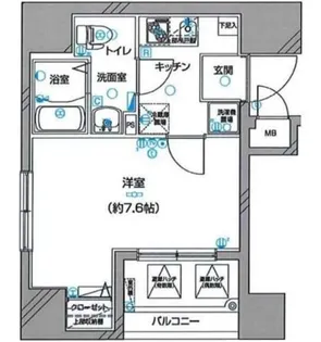 ディアレイシャス王子神谷【7階】の間取り