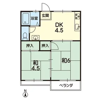 コーポグリーン【2階】の間取り