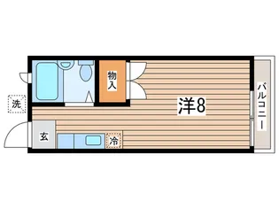 第2道明コーポ【2階】の間取り