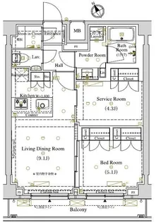 ARKMARK東大井【5階】の間取り