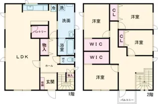 北海道函館市高盛町【一戸建】の間取り