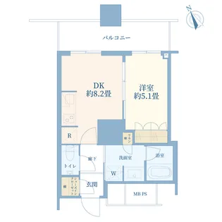 ザ・パークハウス西新宿タワー60【23階】の間取り
