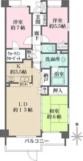 プレジリア横浜高島台【3階】の間取り