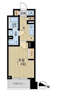 東京都渋谷区幡ヶ谷2【マンション】の間取り