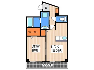 広島県広島市西区三篠町1【マンション】の間取り