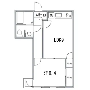 パレスガル【5階】の間取り