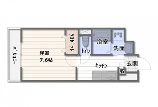 グランシャリオ日の里【1階】の間取り