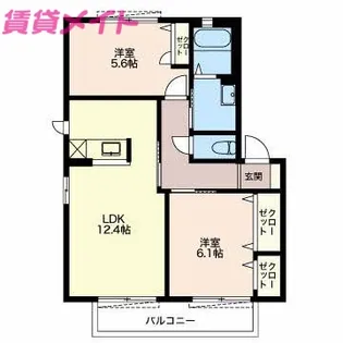 Espace A【2階】の間取り