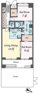 パシフィックレジデンス目黒本町【1階】の間取り