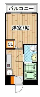 ビューハイム・コヤナギ睦【3階】の間取り