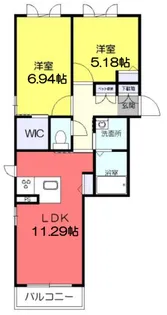 シャーメゾンプルミエール【2階】の間取り