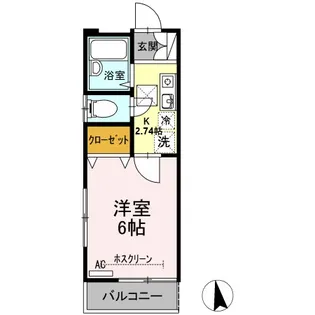 マーブルコート【1階】の間取り