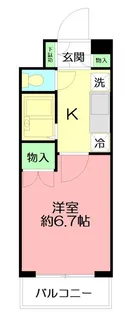 フレンズえびなアネックス【2階】の間取り