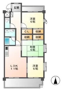 パストラルN【3階】の間取り