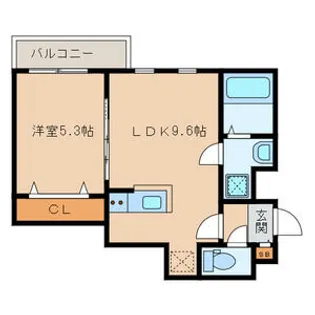 レソナ南福岡【3階】の間取り