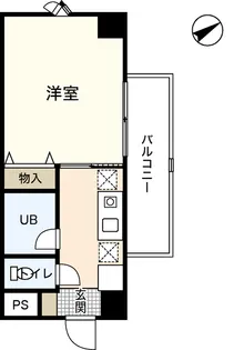 リバーサイド中村【6階】の間取り
