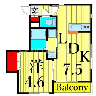グレイシャス三ノ輪【2階】の間取り