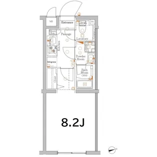 XEBEC経堂【1階】の間取り