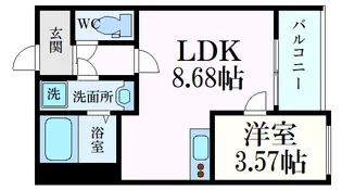 エフコート1【3階】の間取り