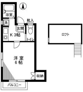 橋爪ハイツ第3【2階】の間取り