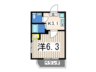 プライムレーベルMM Nord【3階】の間取り