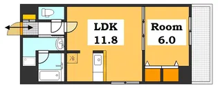 ウイング駅前通り【11階】の間取り