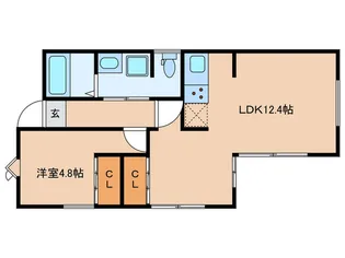 カーサベルテ【2階】の間取り