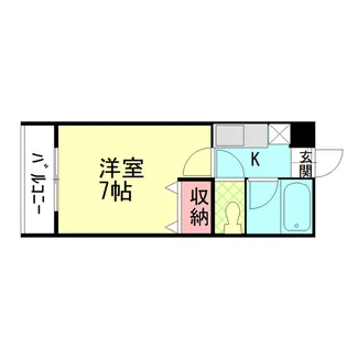 シャルム長田【1階】の間取り