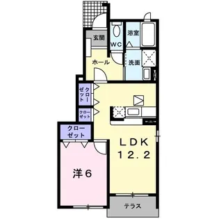 プレイン・コートSI【1階】の間取り