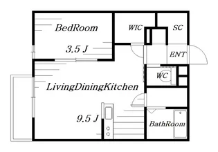 VasaPark蘇我【1階】の間取り