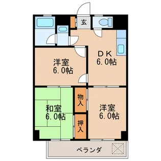 双栄ビル【6階】の間取り