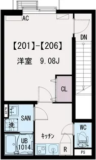 イクシオ江北【2階】の間取り