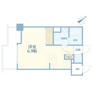 シャトレーヌ宮前平【2階】の間取り