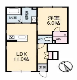 フォレスタ大元 101号室【1階】の間取り