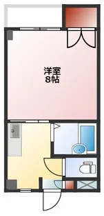 ロイヤルコーポ蜂屋【4階】の間取り