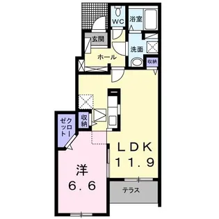 エトワール K II【1階】の間取り