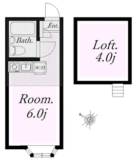 ユナイトステージ KANSEIフォンターレ【1階】の間取り