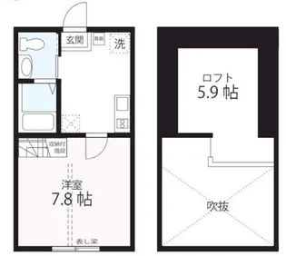 ハーミットクラブハウスmix三ツ沢下町II(仮)【2階】の間取り