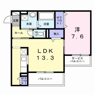アロ・ラウレアK【2階】の間取り