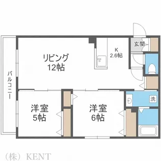 ベラポート発寒【3階】の間取り