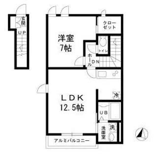 プレジオ綾瀬【2階】の間取り
