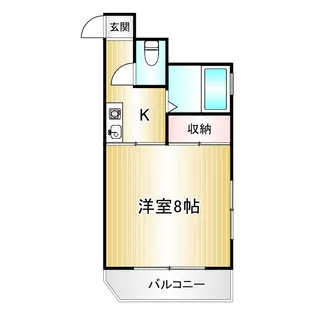 ベリーノあきやま【2階】の間取り