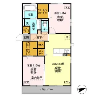 クレモール朝日【3階】の間取り