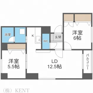 アルパ琴似【3階】の間取り