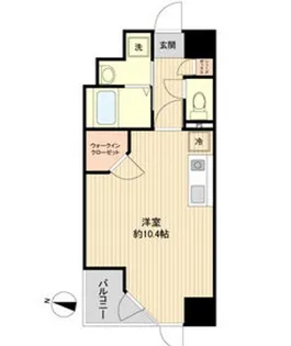 HF晩翠通レジデンス【3階】の間取り