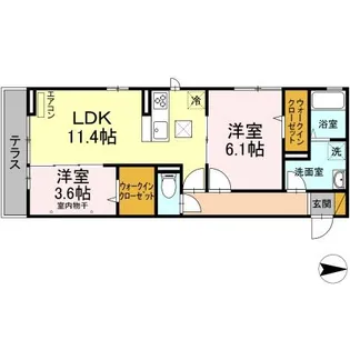 グリーンパーク【1階】の間取り