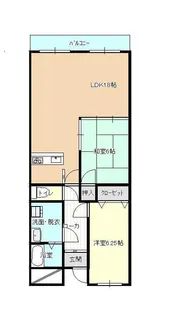 アクロパレス紅葉【2階】の間取り